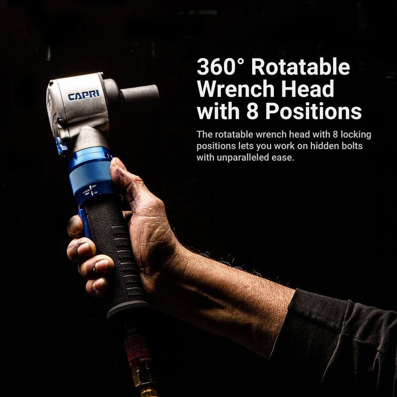 Capri Tools 415 ft. lbs. 3/8 in. Air Angle Impact Wrench - CP33100
