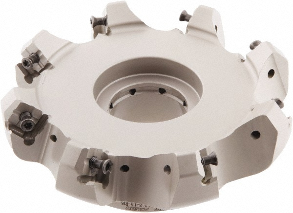 Iscar 5.58" Cut Dia, 1-1/2" Arbor Hole, 0.276" Max Depth of Cut, 45° Indexable Chamfer & Angle Face Mill - 3181029
