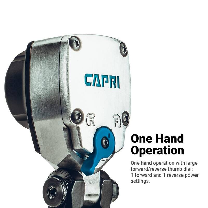 Capri Tools 400 ft./lbs. 1/2 in. Flex-Head Air Angle Impact Wrench - CP33205