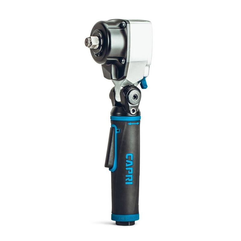 Capri Tools 400 ft./lbs. 1/2 in. Flex-Head Air Angle Impact Wrench - CP33205