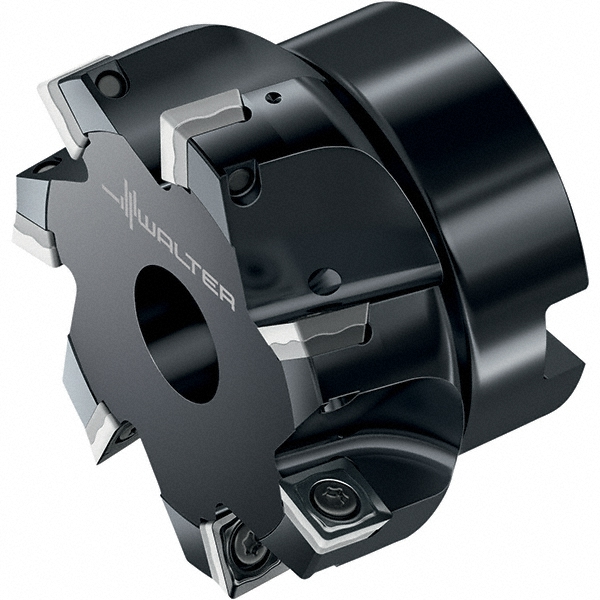 Walter 80.01mm Cut Dia, 27mm Arbor Hole Dia, 8.41mm Max Depth, Indexable Square-Shoulder Face Mill - 6556155