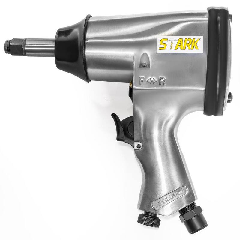 Stark 1/2 in. Drive Air Impact Wrench Gun Extended Anvil with (3) Socket Set - 40501-H