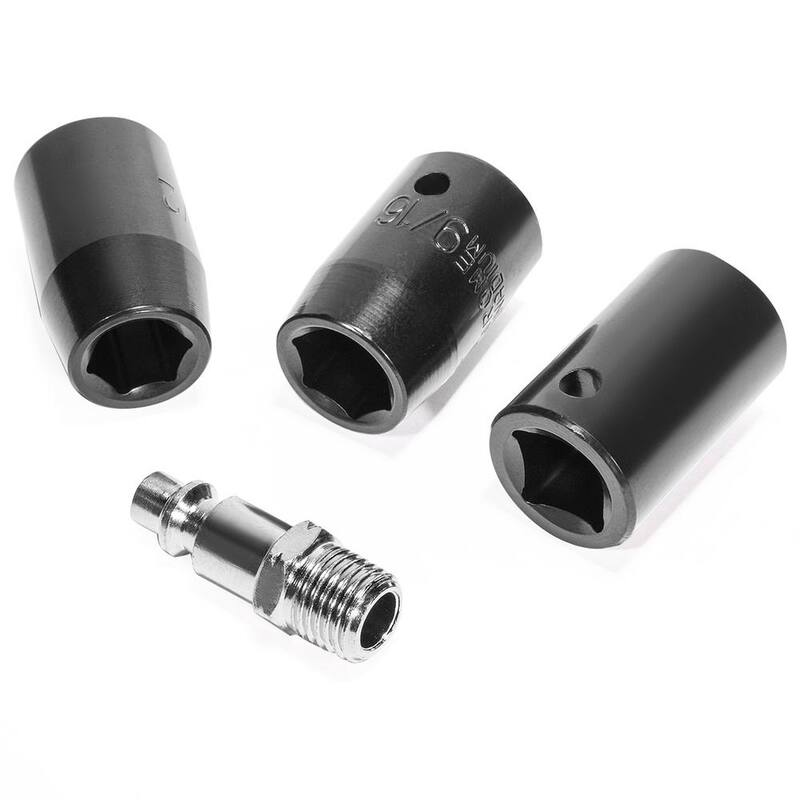 Stark 1/2 in. Drive Air Impact Wrench Gun Extended Anvil with (3) Socket Set - 40501-H