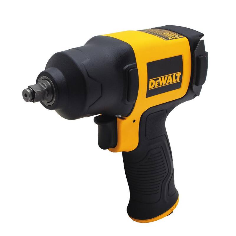 DEWALT 3/8 in. Pneumatic Impact Wrench and 50 ft. x 1/4 in. Air Hose - DWMT70775W1450D