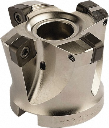 Seco Indexable High-Feed Face Mill: 64.15 to 80 mm Cut Dia, 27 mm Arbor Hole - 02530950