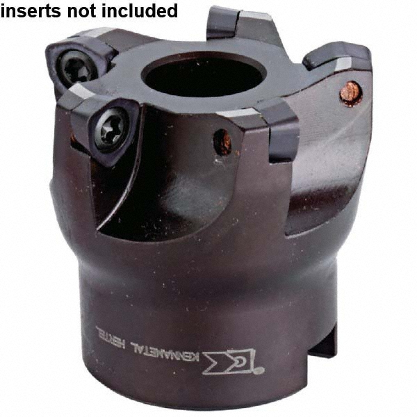 Seco Indexable High-Feed Face Mill: 64.15 to 80 mm Cut Dia, 27 mm Arbor Hole - 02530950
