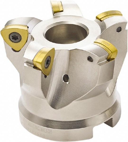 Seco Indexable High-Feed Face Mill: 64.15 to 80 mm Cut Dia, 27 mm Arbor Hole - 02530950