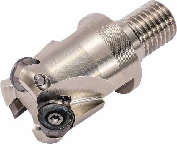Seco Indexable Copy End Mill: 1.0236" Cut Dia, 0.1181" Max Depth of Cut, Through Coolant - 02427388