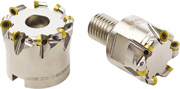 Seco Indexable Copy End Mill: 1.0236" Cut Dia, 0.1181" Max Depth of Cut, Through Coolant - 02427388