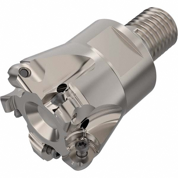 Seco Indexable Copy End Mill: 1.0236" Cut Dia, 0.1181" Max Depth of Cut, Through Coolant - 02427388