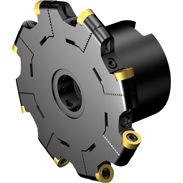 Sandvik Coromant Indexable Slotting Cutter: 1/2" Cutting Width, 6-5/64" Cutter Dia, Arbor Connection, 1.5040" Depth of Cut, 38.10 mm Hole Dia, Right Hand - 7370528