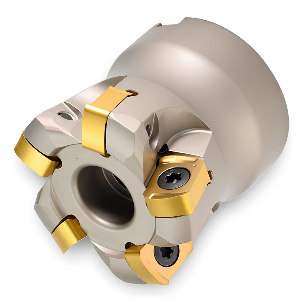 Ingersoll Cutting Tools Indexable High-Feed Face Mill: 3.212 to 4" Cut Dia, 1.5" Arbor Hole - 2912616