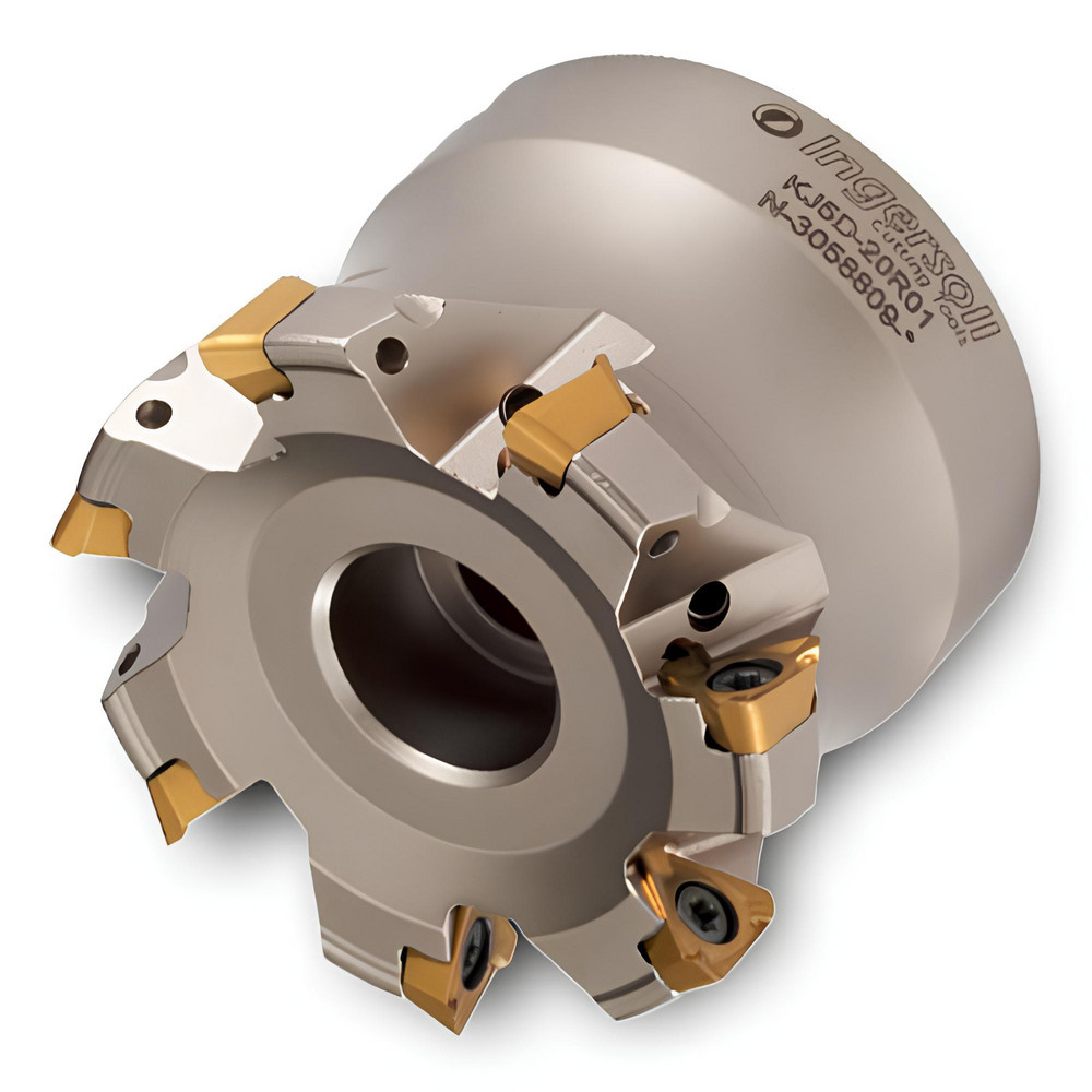 Ingersoll Cutting Tools Indexable High-Feed Face Mill: 3.212 to 4" Cut Dia, 1.5" Arbor Hole - 2912616