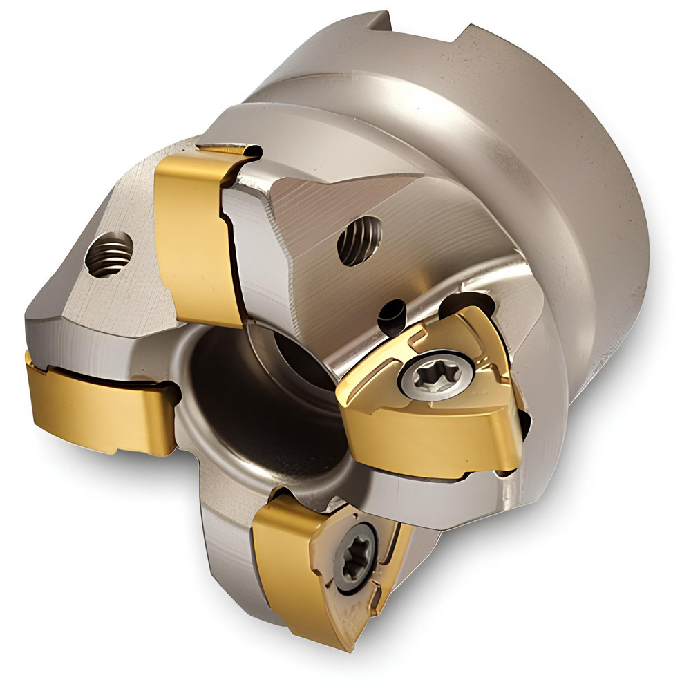 Ingersoll Cutting Tools Indexable High-Feed Face Mill: 3.212 to 4" Cut Dia, 1.5" Arbor Hole - 2912616