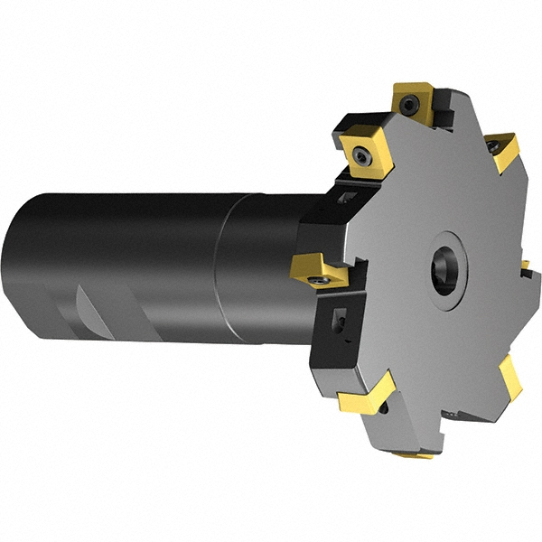 Iscar Indexable Slotting Cutter: 0.1180" Cutting Width, 6.3000" Cutter Dia, Arbor Connection, 2.0500" Depth of Cut, 1.2500" Hole Dia, 1.2500" Shank Dia - 2302609