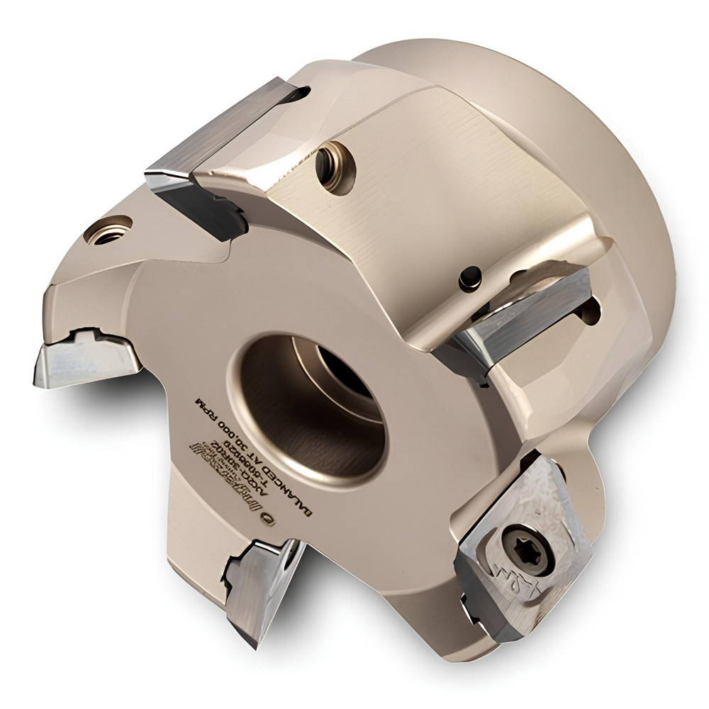 Tungaloy 4" Cut Dia, 1-1/2" Arbor Hole Dia, Indexable Square-Shoulder Face Mill - 6892222