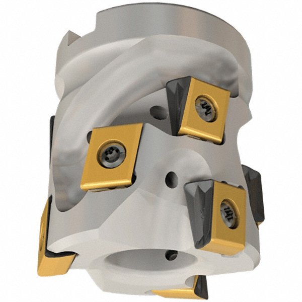 Iscar 2" Cut Dia, 1" Arbor Hole Dia, 1.87" Max Depth, Indexable Square-Shoulder Face Mill - 3105093