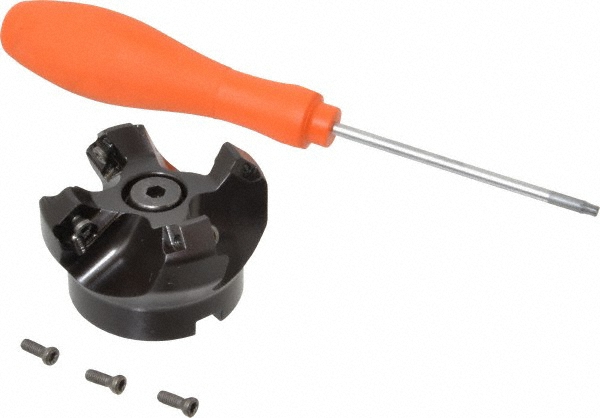Iscar 2" Cut Dia, 3/4" Arbor Hole, 0.343" Max Depth of Cut, 45° Indexable Chamfer & Angle Face Mill - 3101240