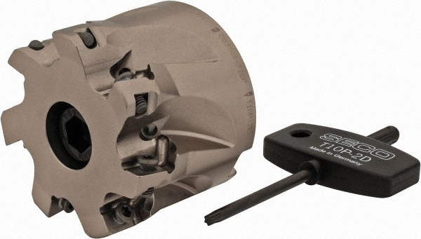 Seco Indexable Square-Shoulder Face Mill:  R220.69-01.50-12-5AN,  1-1/2'' Cut Dia,  0.4330" Max Cutting Depth - 02689809