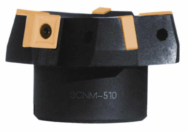 Cutting Tool Technologies 3" Cut Dia, 1" Arbor Hole, 0.45" Max Depth of Cut, 15° Indexable Chamfer & Angle Face Mill - SCNM-520