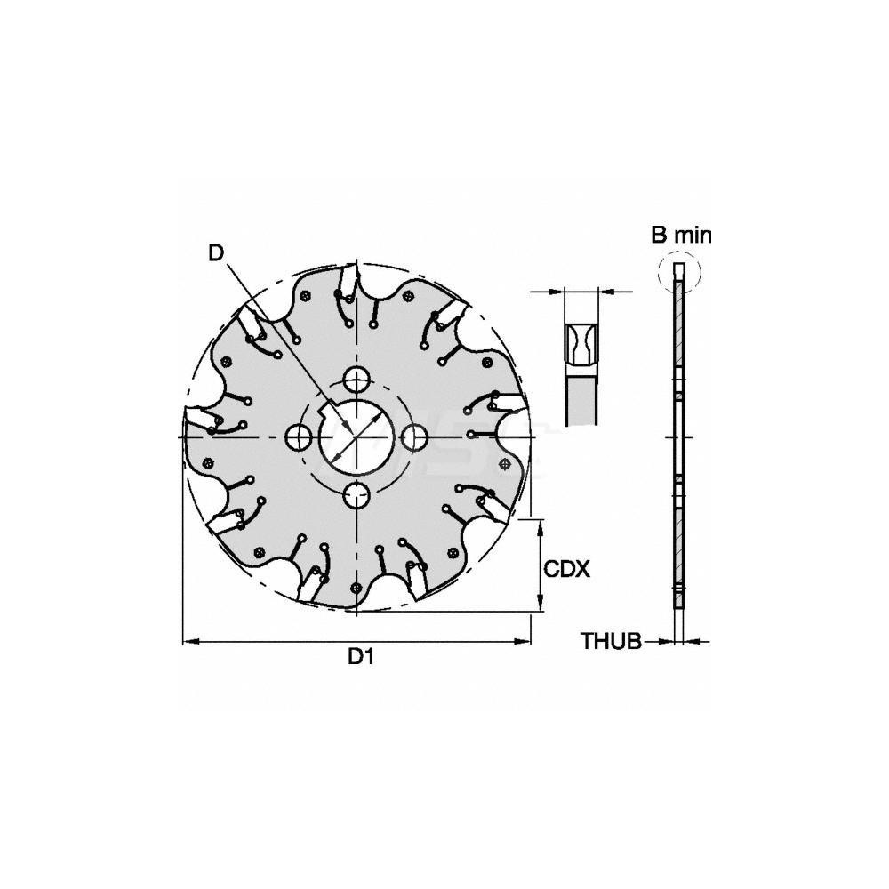 Kennametal Indexable Slotting Cutter: 2.20 mm Cutting Width, 100.00 mm Cutter Dia, Arbor Connection, 27.00 mm Depth of Cut, 27.00 mm Depth of Cut - 1246132