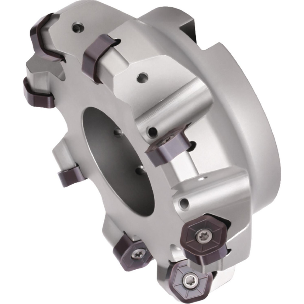 Ceratizit Indexable High-Feed Face Mill: 2.5 to 3.013" Cut Dia, 1" Arbor Hole - 5878725006