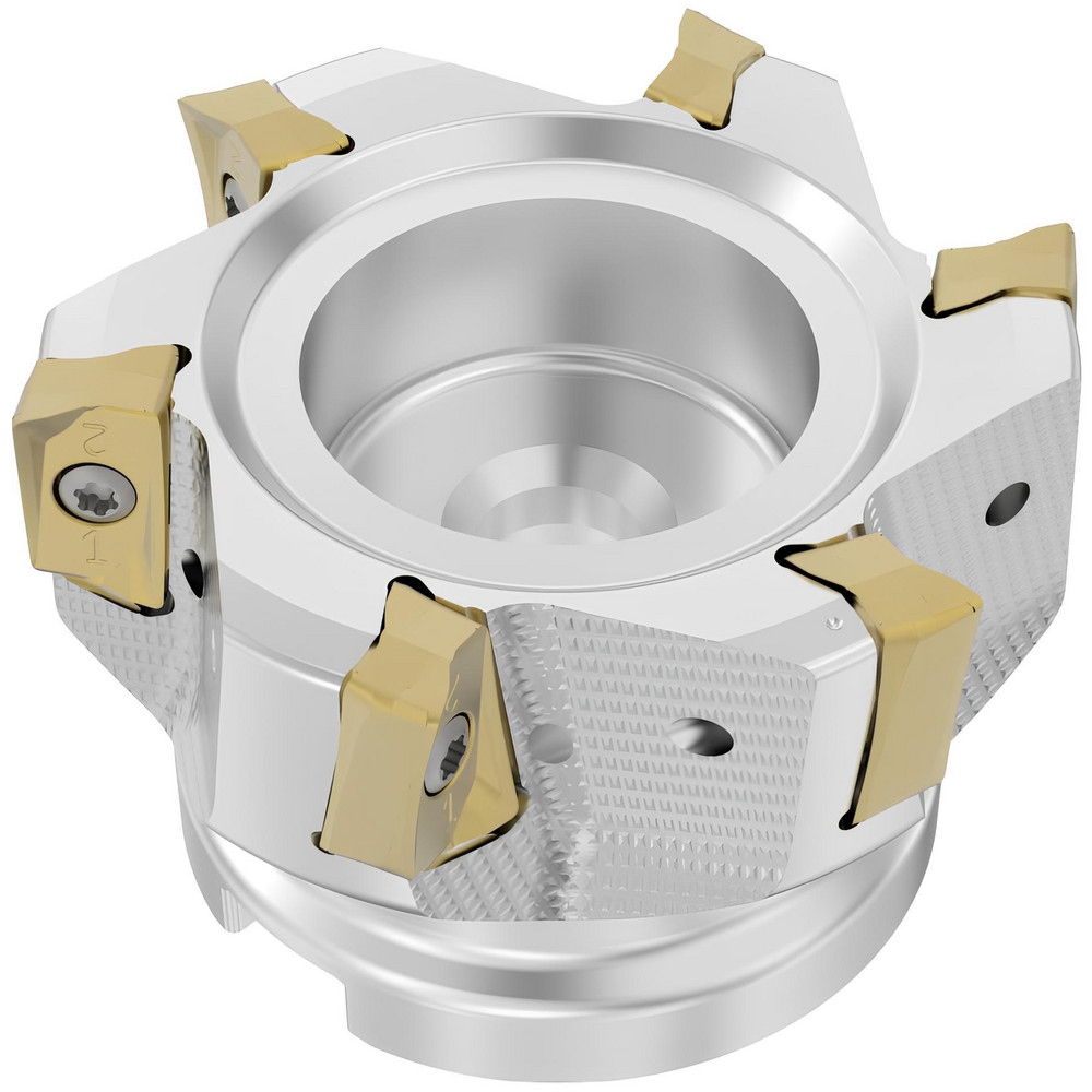 Seco Indexable Square-Shoulder Face Mill:  R220.64-0080-ZO16-6A,  27.0000" Arbor Hole Dia, - 03290243