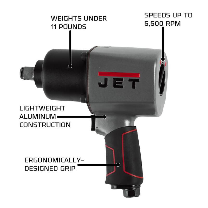 Jet R8 JAT-105 3/4 in. Impact Wrench 1500 ft. lbs. - 505105