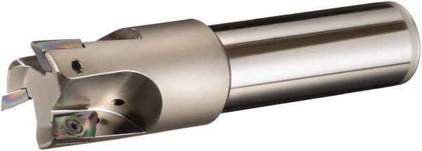 LMT Indexable Square-Shoulder End Mill: EMU90A17-100SEI1.0090, 1" Cut Dia, 0.65" Max Depth of Cut, 1" Dia Cylindrical Shank - 1950347