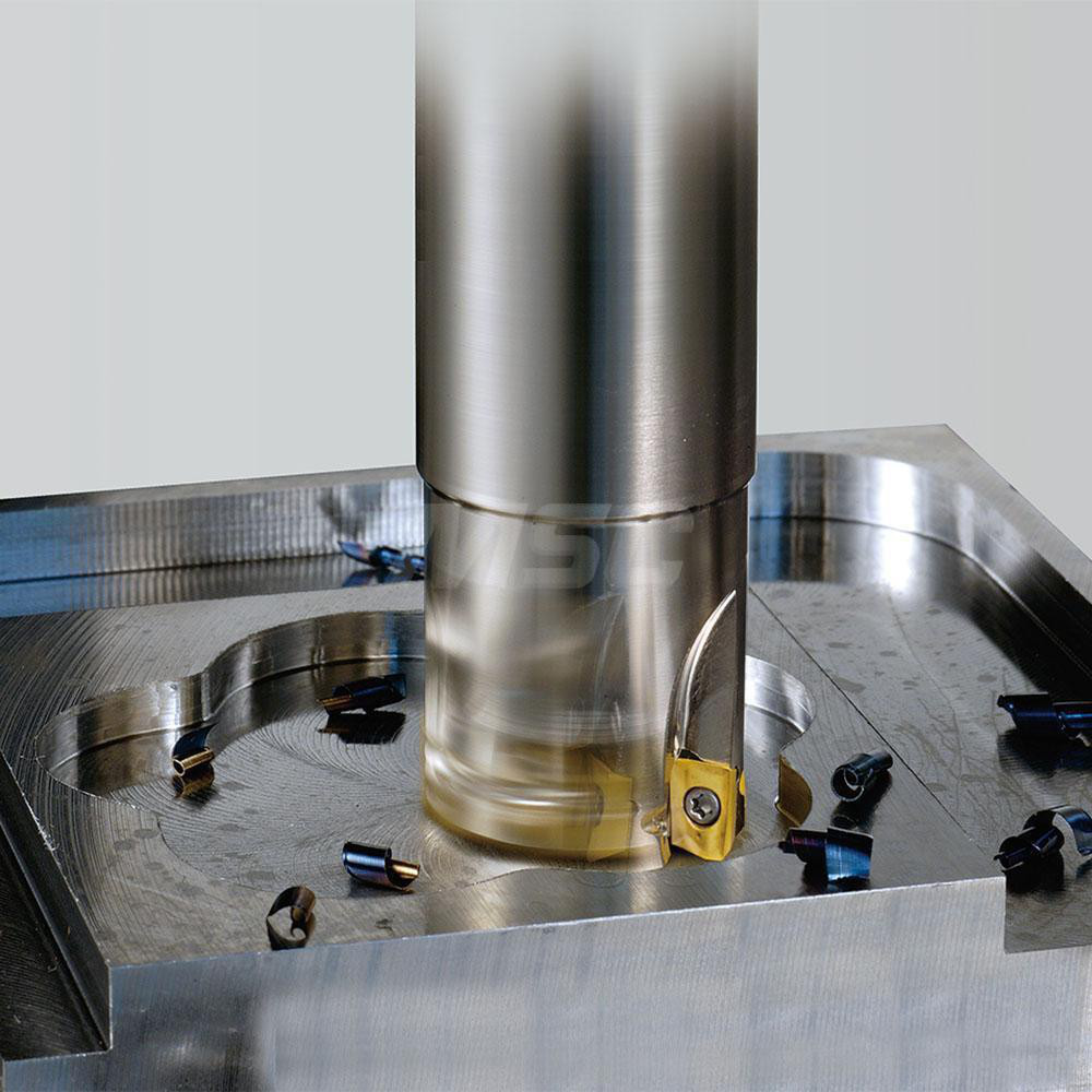 Kyocera Indexable Square-Shoulder End Mill: MEC24S2011T, 24 mm Cut Dia, 10 mm Max Depth of Cut, 20 mm Dia Cylindrical Shank - THN03179