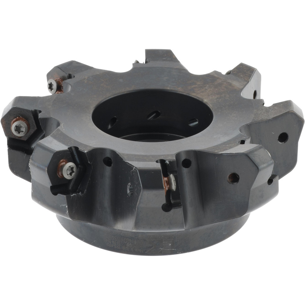 Kennametal 4" Cut Dia, 1-1/4" Arbor Hole, 3.5mm Max Depth of Cut, 43° Indexable Chamfer & Angle Face Mill - 3093637