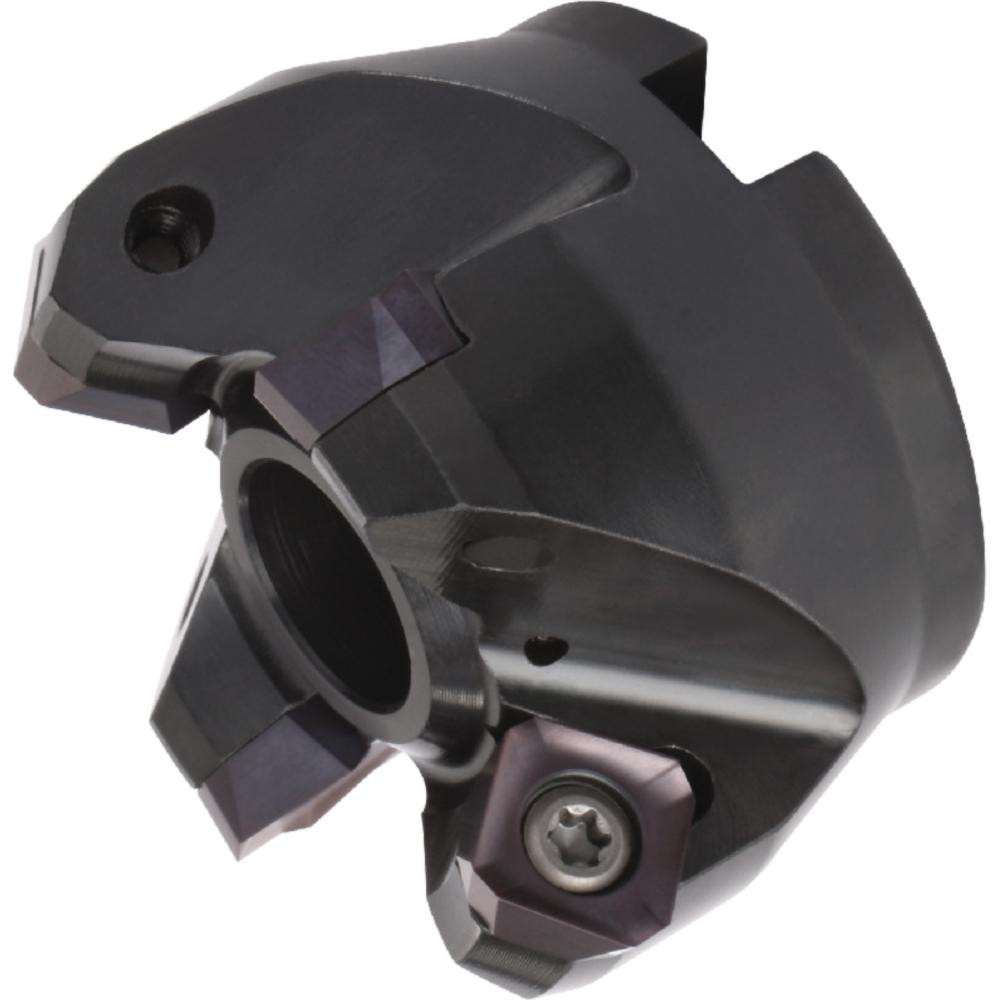 Tungaloy Indexable Chamfer & Angle Face Mills; Minimum Cutting Dia (mm): 100.00; Maximum Cutting Dia (mm): 106.00; Maximum Depth of Cut (mm): 6.40; Arbor Hole Dia (mm): 32.00; Lead Angle: 70; Compatible Insert Size Code: PNMU0905GNEN-MJ; Cutter Style: TEN; Cutting Direction: Right Hand - 6892193