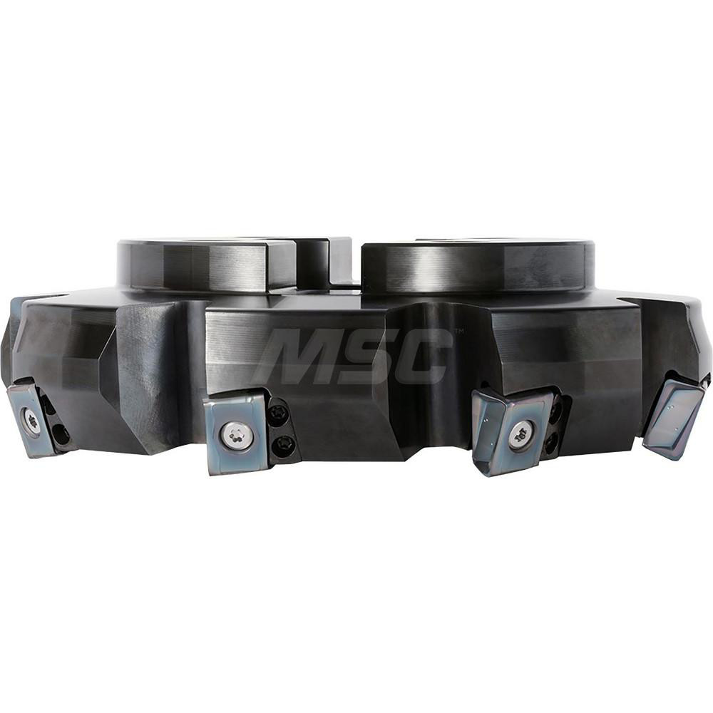 Tungaloy Indexable Chamfer & Angle Face Mills; Minimum Cutting Dia (mm): 100.00; Maximum Cutting Dia (mm): 106.00; Maximum Depth of Cut (mm): 6.40; Arbor Hole Dia (mm): 32.00; Lead Angle: 70; Compatible Insert Size Code: PNMU0905GNEN-MJ; Cutter Style: TEN; Cutting Direction: Right Hand - 6892193