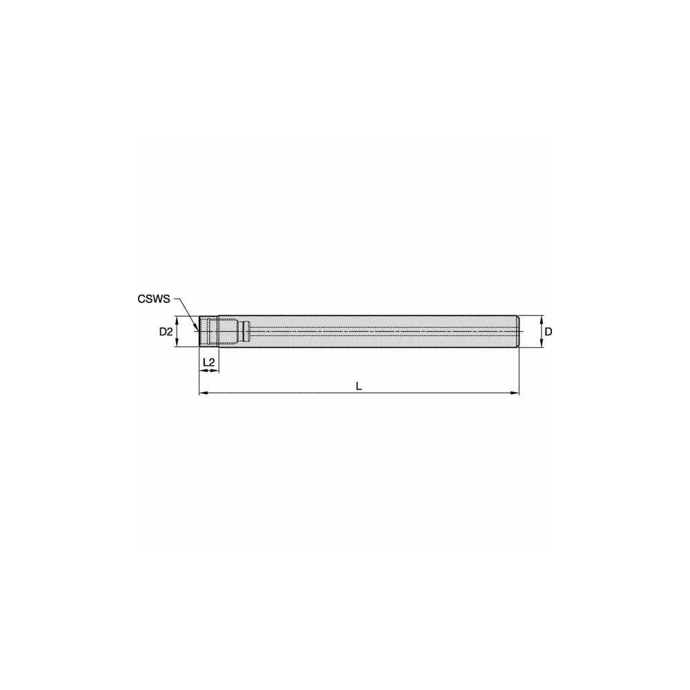 Kennametal Milling Tip Holders & Shanks: Shank Type: Cylindrical; Shank Diameter (Inch): 3/4 - 6136881