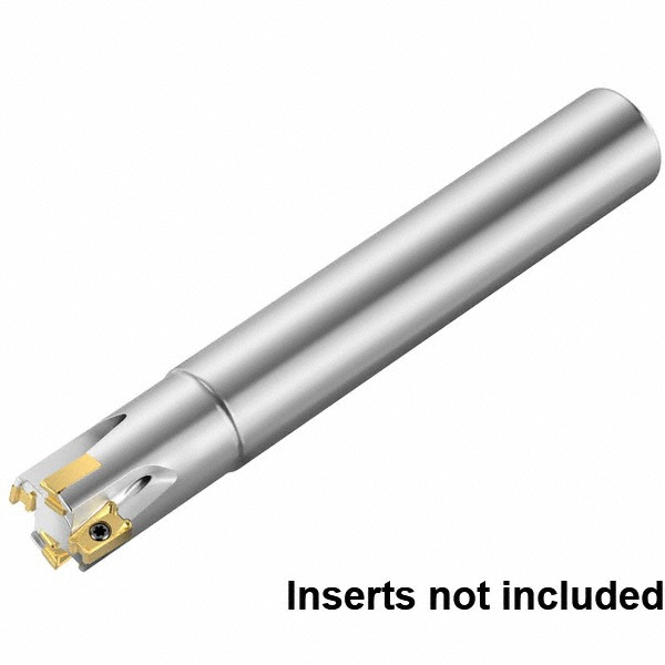 Millstar Indexable Square-Shoulder End Mill: AEMC1000-3-L4, 1" Cut Dia, 3/4" Dia Cylindrical Shank - AEMC10003L4