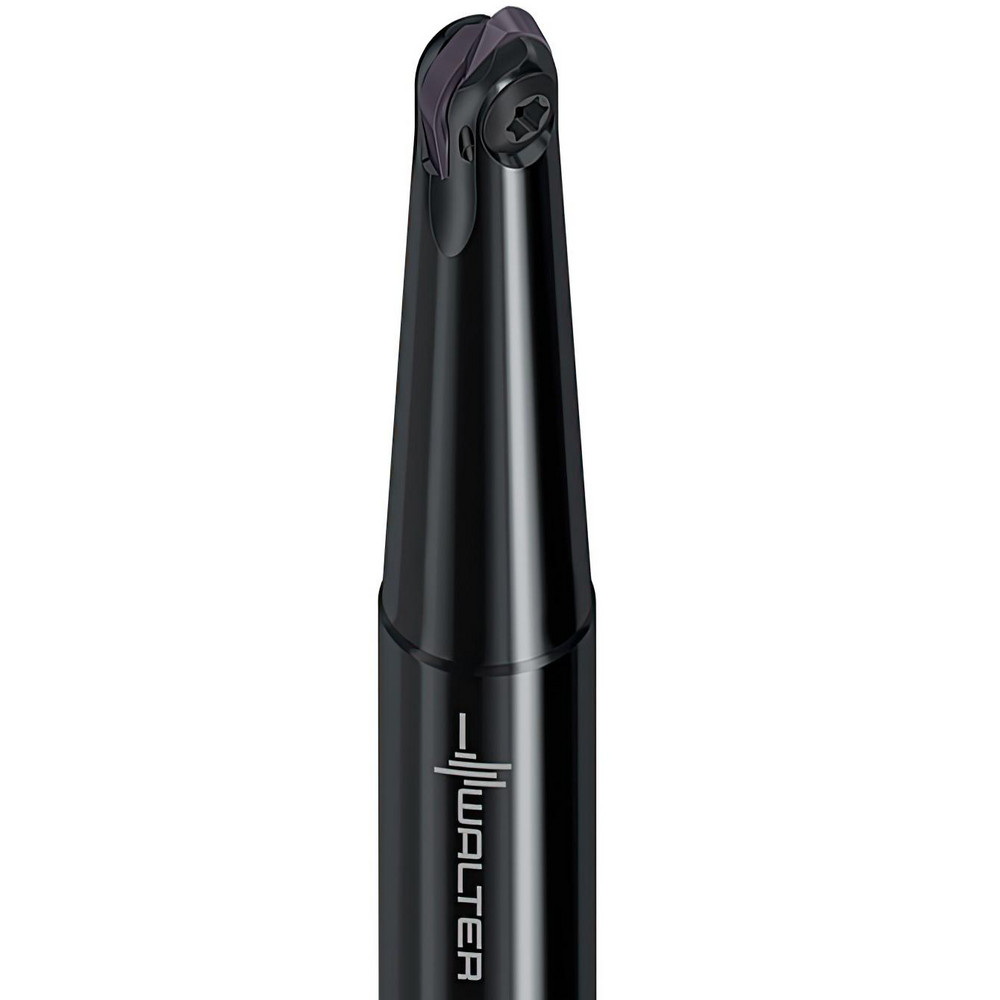 Walter Indexable Ball Nose End Mill: 1" Cut Dia, Steel, 8.27" OAL - 8092805