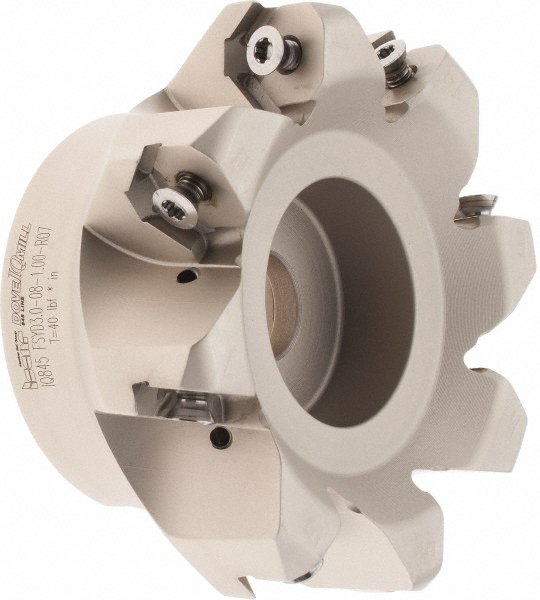 Iscar 3.49" Cut Dia, 1" Arbor Hole, 0.217" Max Depth of Cut, 45° Indexable Chamfer & Angle Face Mill - 3103317