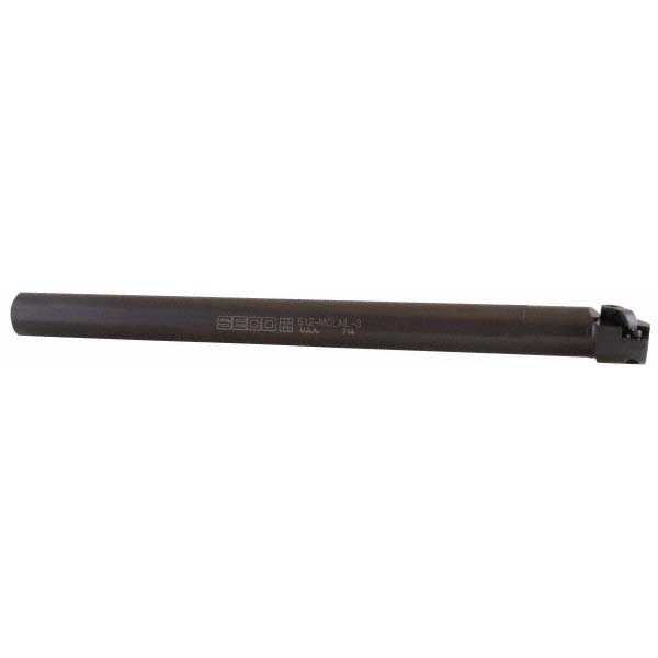 Seco Indexable Boring Bar: S12-MCLNL-3, 1.0000" Min Bore, Left Hand, -5 deg Lead, Steel - 00043196