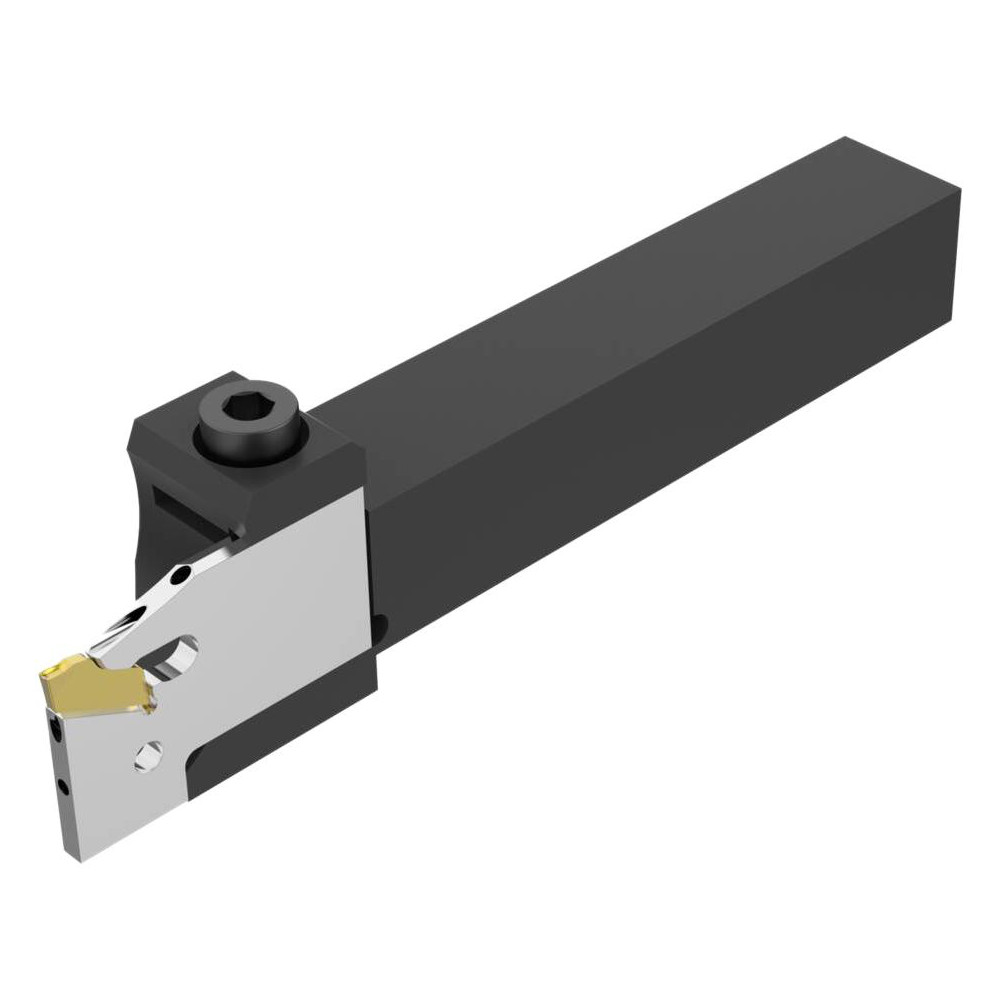 Seco Tool Block Style 150.10-JETI, 15.49mm Blade Height, 80.3mm OAL, 1/2" OAH, Indexable Cutoff Blade Tool Block - 03128626