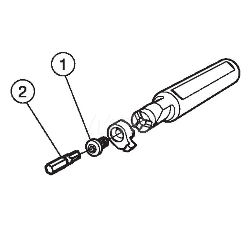 Sandvik Coromant Indexable Boring Bar: MB-E0500-19-07, 1/2" Min Bore, 1/2" Shank Dia, Solid Carbide - 5735524