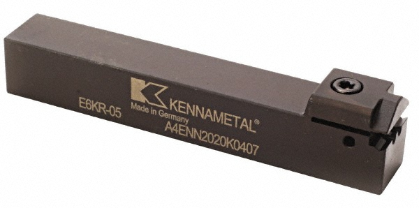 Kennametal Indexable Grooving-Cutoff Toolholder: A4ENN160305, 3 mm Min Groove Width, 5 mm Max Depth of Cut, Neutral - 2414139