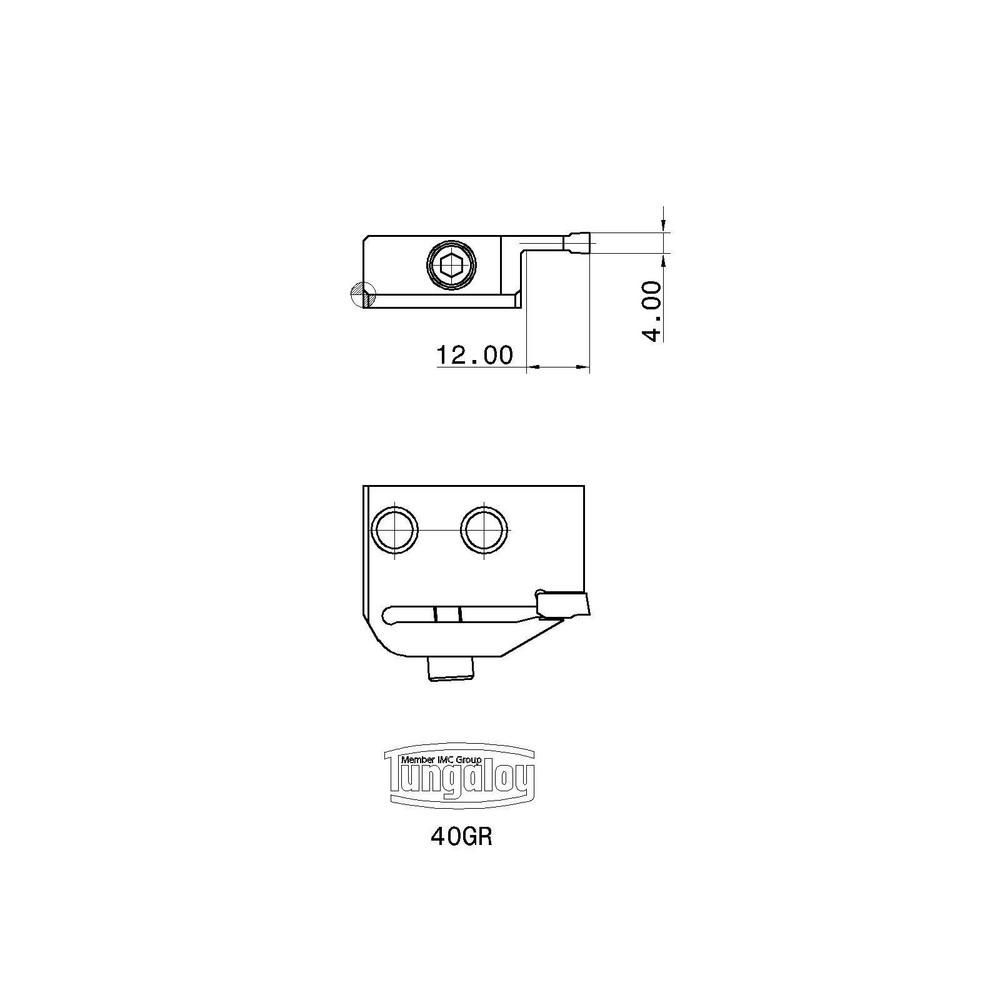 Tungaloy Indexable Grooving Toolholder: JSTGR1616X3, External, Right Hand - 6734000
