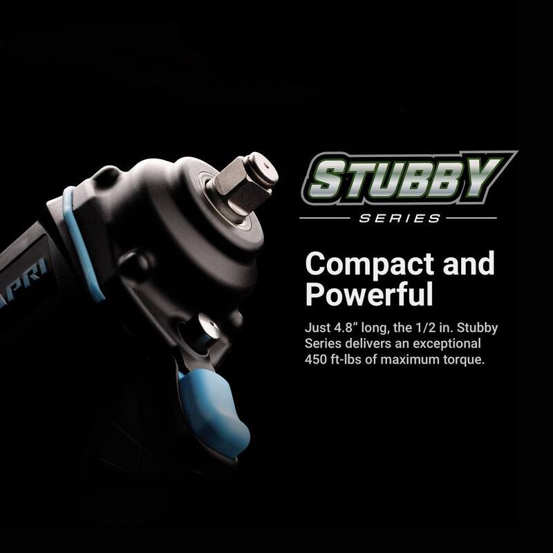 Capri Tools 450 ft. lbs. 1/2 in. Stubby Air Impact Wrench - CP35105