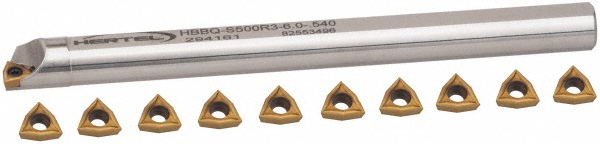 Seco Indexable Boring Bar: A08-SCLCL-2, 0.5710" Min Bore, 95 deg Lead, Steel - 02829671