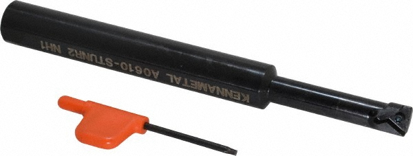 Kennametal Indexable Boring Bar: A10STUNR2, 19.56 mm Min Bore, Right Hand, 15.88 mm Shank Dia, -3 deg Lead, Steel - 1094741