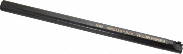 Kennametal Indexable Boring Bar: A10STUNR2, 19.56 mm Min Bore, Right Hand, 15.88 mm Shank Dia, -3 deg Lead, Steel - 1094741