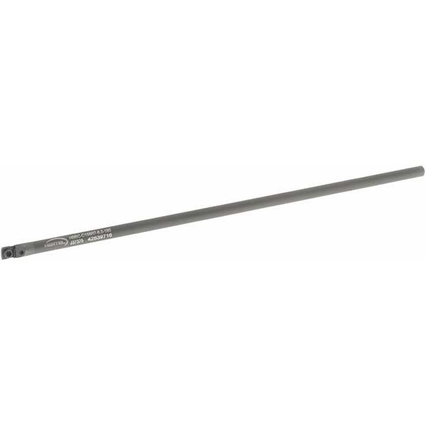 Hertel Indexable Boring Bar: HBBQ-C375R5-10.0-438, 0.4380" Min Bore, Right Hand, Solid Carbide - H59870147