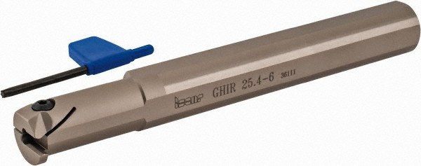 Iscar Indexable Boring Bar: GHIR 38.1-4, 1.73" Min Bore Dia, Right Hand Cut, 1-1/2" Shank Dia - 2800359