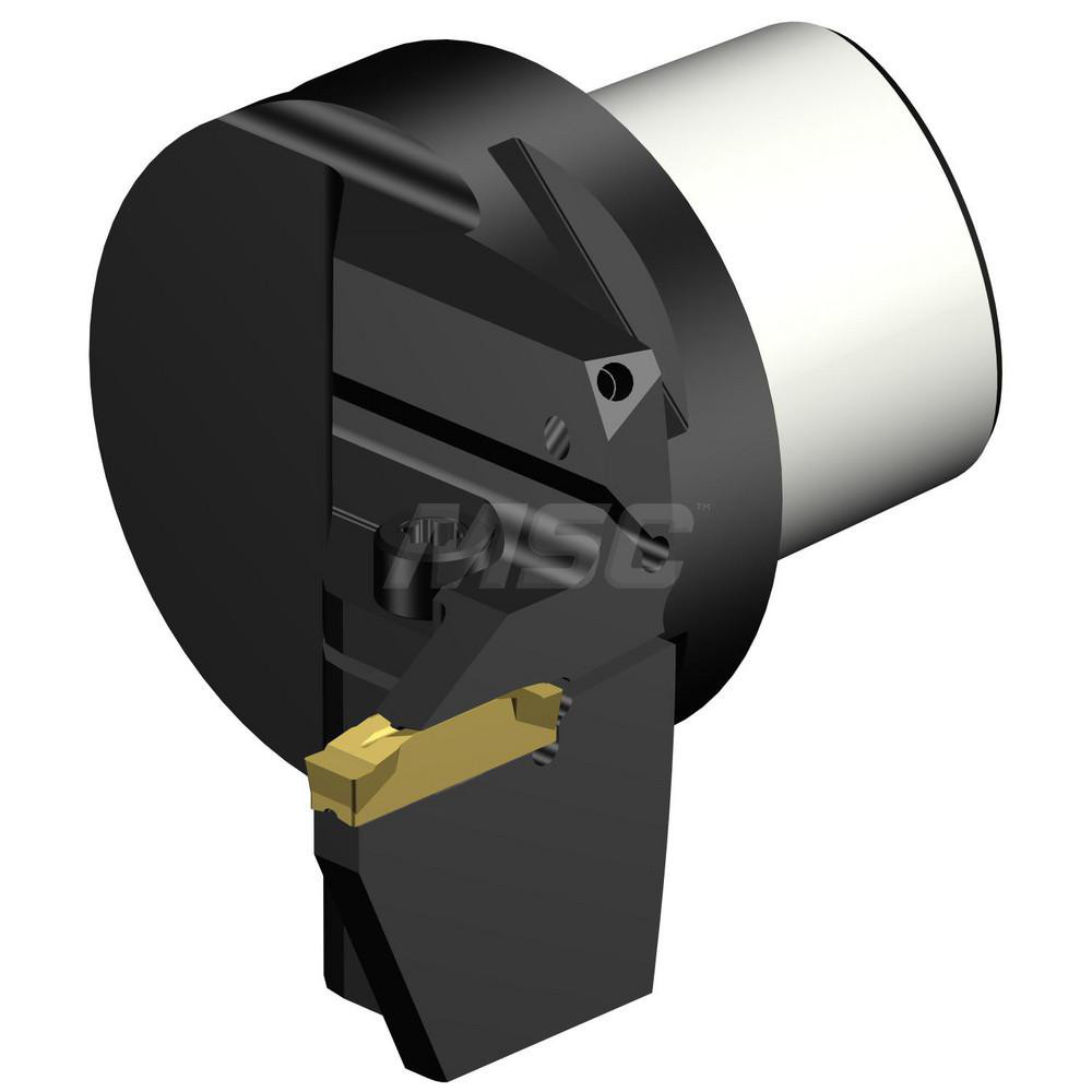 Sandvik Coromant Modular Grooving Head: Right Hand, Cutting Head, System Size C4, Uses Cx-R/LF123..B Inserts - 5846674