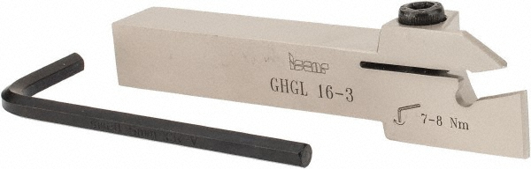 Walter Indexable Grooving Toolholder: G2012.10L-3T16SX-P, External, Left Hand, 38 mm Max Workpiece Dia - 6526512